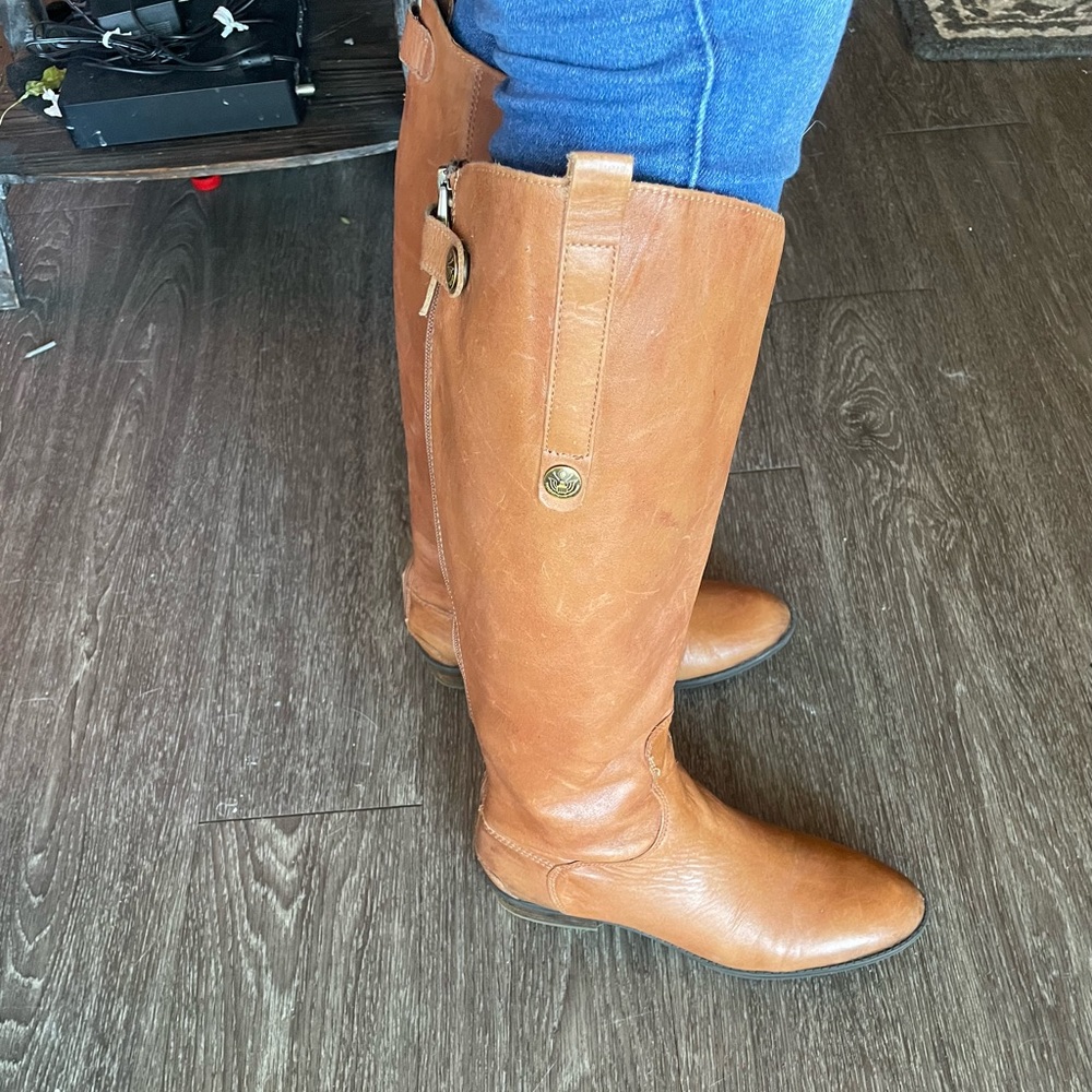 Sam Edelman tan leather riding boots